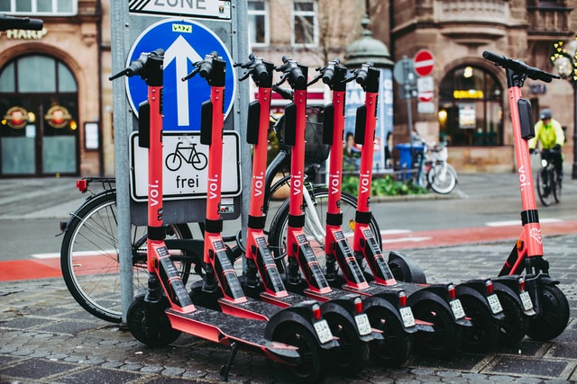 electric scooter available on any street photo by Markus Spiske on unsplash